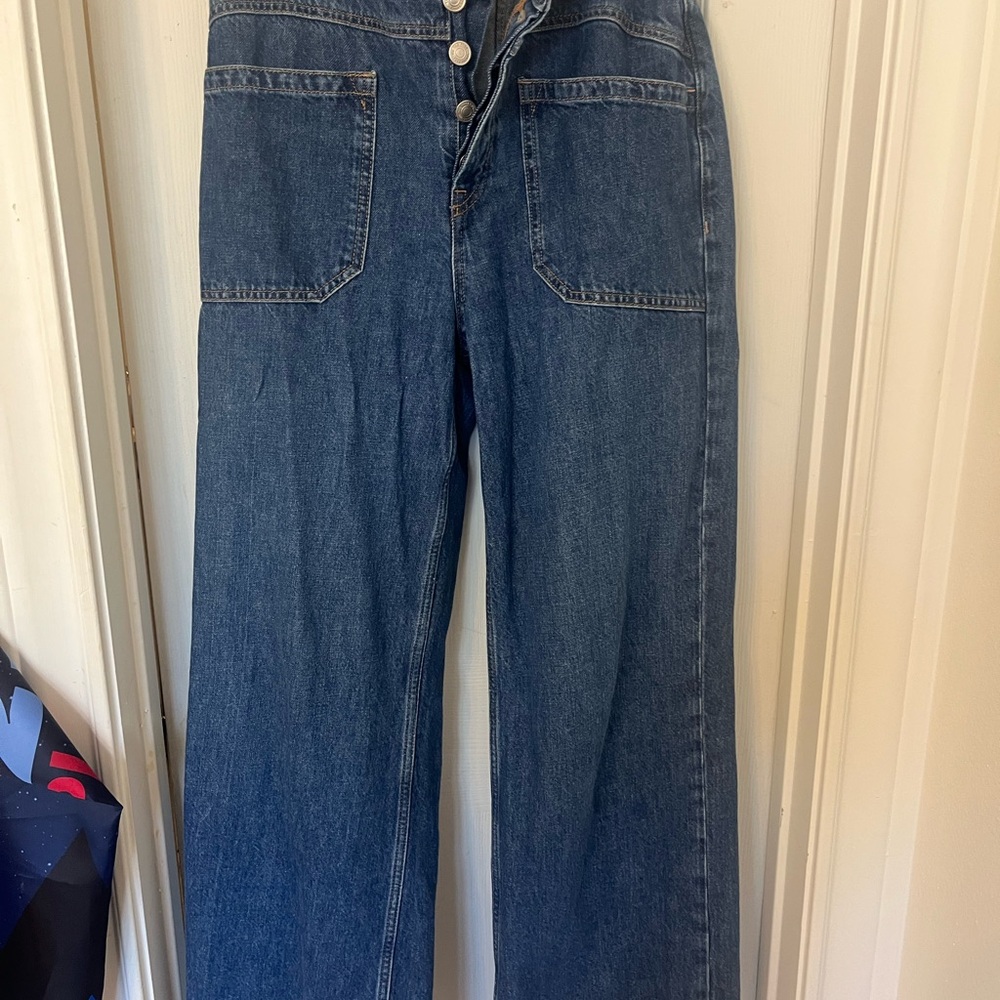 We The Free Dark Blue Flare Jeans